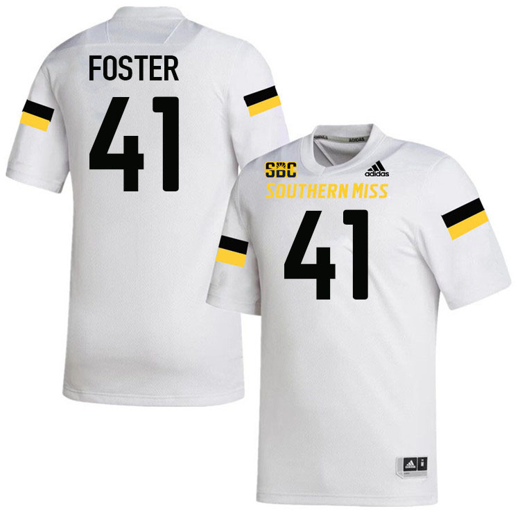 Southern Miss Golden Eagles #41 Ahmere Foster Football Jersey Stitched-White